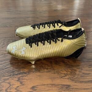 Under Armour UA Blur Pro GC Football 3028218-777 Gold Cleats Men's Size 13 New